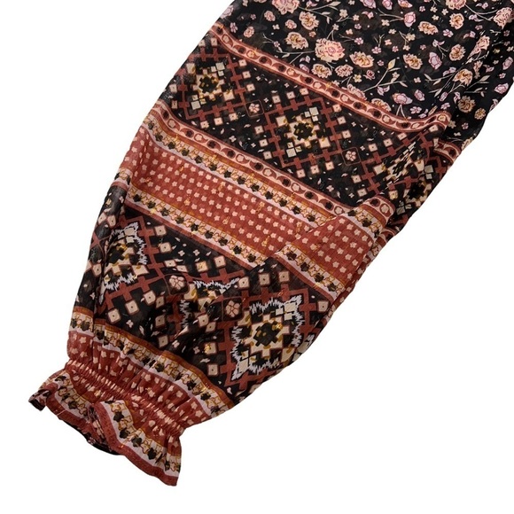 Rachel Zoe Moody Floral Oversized Ruffle Puff Sleeve Size S - Picture 12 of 12